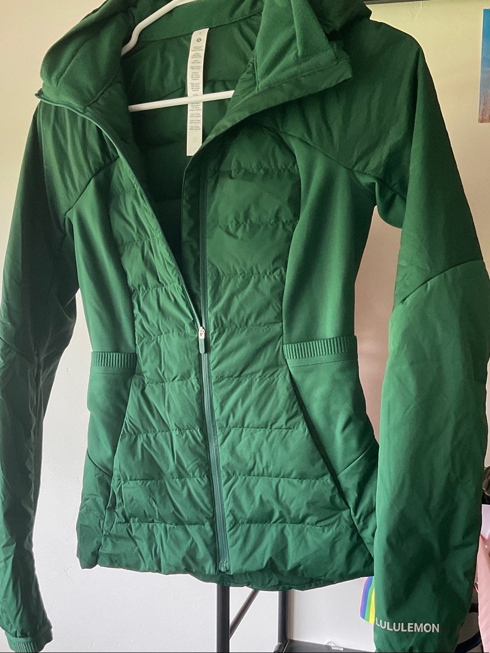 lululemon athletica Women's Emerald Green Quilted Puffer Jacket